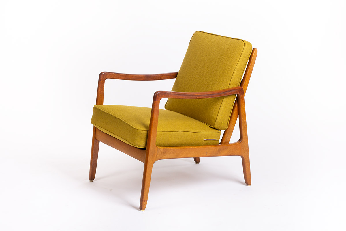roem Alcatraz Island de elite Vintage Ole Wanscher lounge chair (* sold) - Vintage Furniture Base